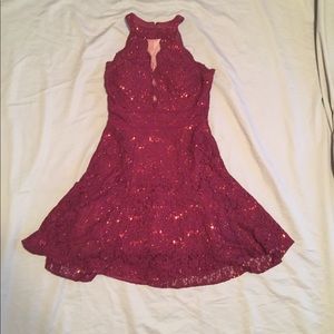 Burgundy Homecoming Dress
